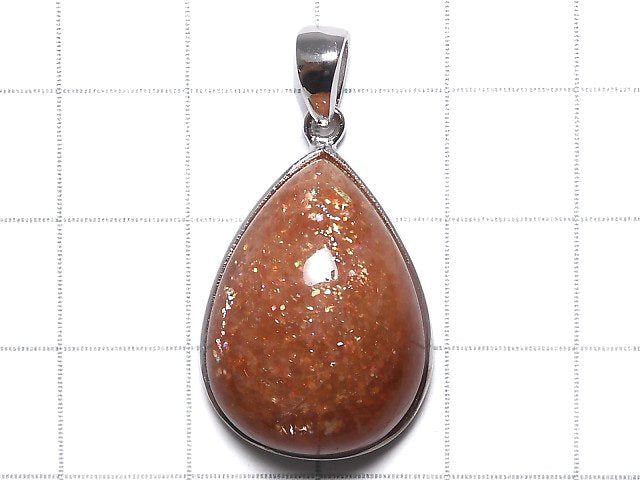 [Video][One of a kind] Sunstone AAA Pendant Silver925 NO.27