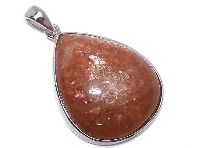 [Video][One of a kind] Sunstone AAA Pendant Silver925 NO.28