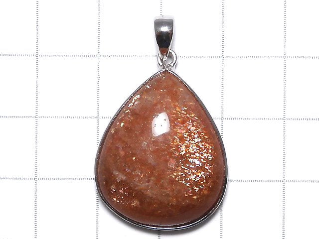 [Video][One of a kind] Sunstone AAA Pendant Silver925 NO.28