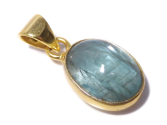 [Video][One of a kind] Sky Kyanite AA++ Pendant 18KGP NO.156