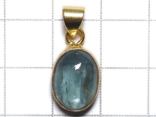 [Video][One of a kind] Sky Kyanite AA++ Pendant 18KGP NO.156