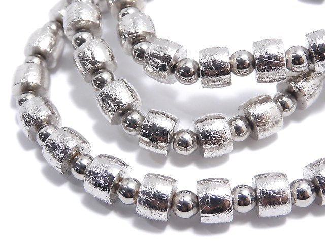 [Video]Meteorite (Altai meteorite) Rondelle 6x6x4mm Bracelet