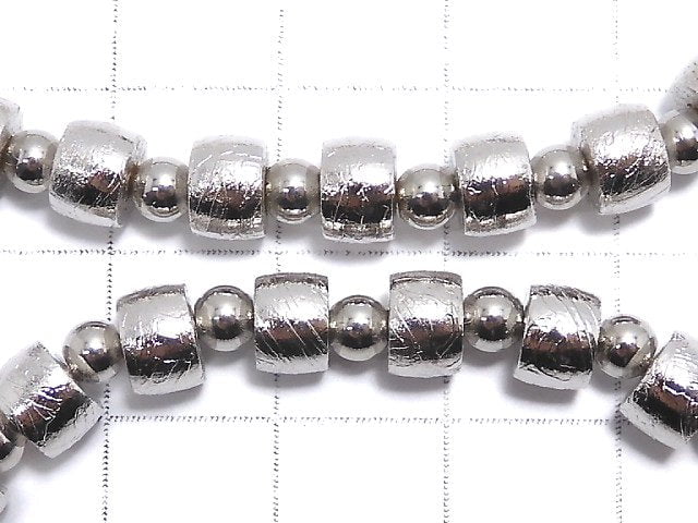 [Video]Meteorite (Altai meteorite) Roundel 6x6x4mm Bracelet