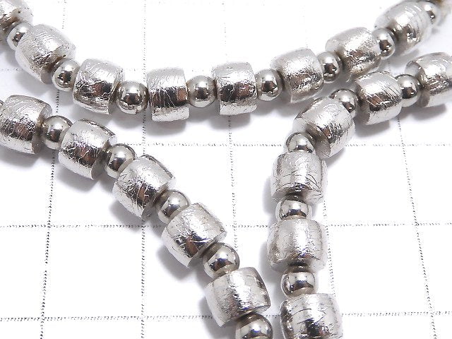 [Video]Meteorite (Altai meteorite) Rondelle 6x6x4mm Bracelet