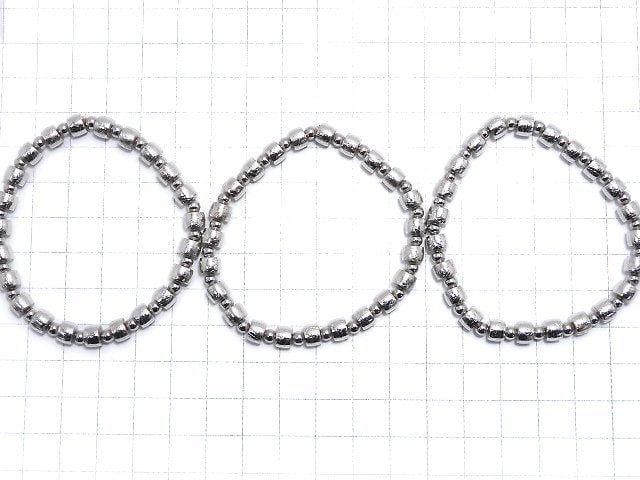 [Video]Meteorite (Altai meteorite) Rondelle 6x6x4mm Bracelet