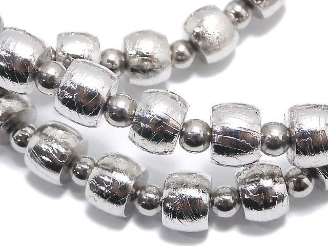 [Video] Meteorite (Altai meteorite) Rondelle 7x7x5mm Bracelet