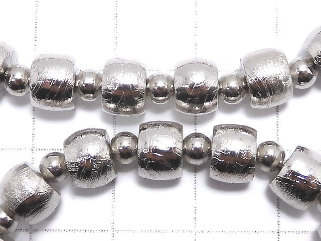 [Video]Meteorite (Altai meteorite) Roundel 7x7x5mm Bracelet