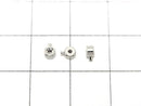 Silver925 Micro Crimp Beads Rhodium Plated 2pcs