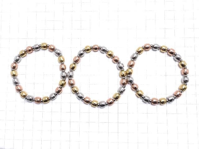 [Video] Meteorite (Altai meteorite) Rondelle 7x7x5mm Multicolor Bracelet