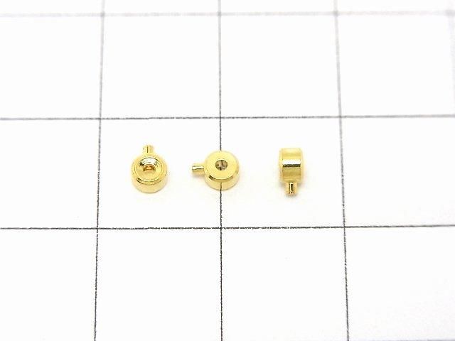 Silver925 Micro Crimp Beads [2.5mm][3mm] 18KGP 2pcs
