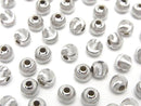 Silver925 Line Carved Round (Cat's Eye beads) [2.5mm][3mm][4mm][5mm][6mm][8mm] Rhodium Plated 2pcs