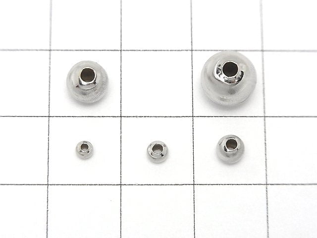 Silver925 Line Carved Round (Cat's Eye beads) [2.5mm][3mm][4mm][6mm][8mm] Rhodium Plated 2pcs