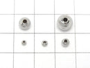 Silver925 Line Carved Round (Cat's Eye beads) [2.5mm][3mm][4mm][5mm][6mm][8mm] Rhodium Plated 2pcs