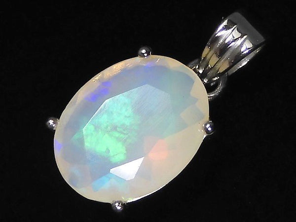 [Video][One of a kind] High Quality Opal AAA Faceted Pendant Silver925 NO.98