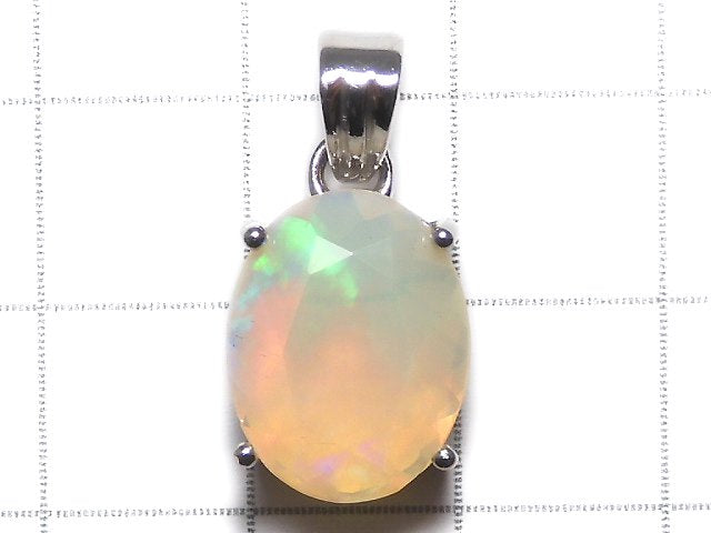 [Video][One of a kind] High Quality Opal AAA Faceted Pendant Silver925 NO.98