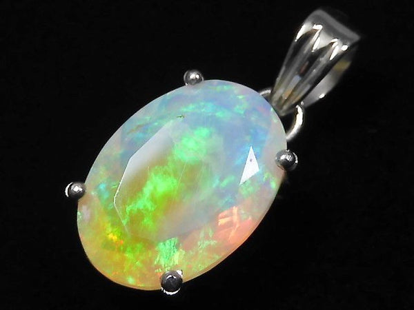 [Video][One of a kind] High Quality Opal AAA Faceted Pendant Silver925 NO.99