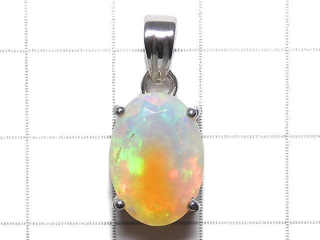 [Video][One of a kind] High Quality Opal AAA Faceted Pendant Silver925 NO.99