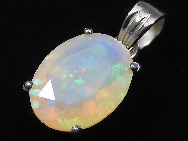 [Video][One of a kind] High Quality Opal AAA Faceted Pendant Silver925 NO.100