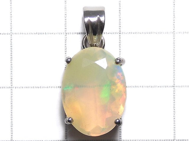 [Video][One of a kind] High Quality Opal AAA Faceted Pendant Silver925 NO.102