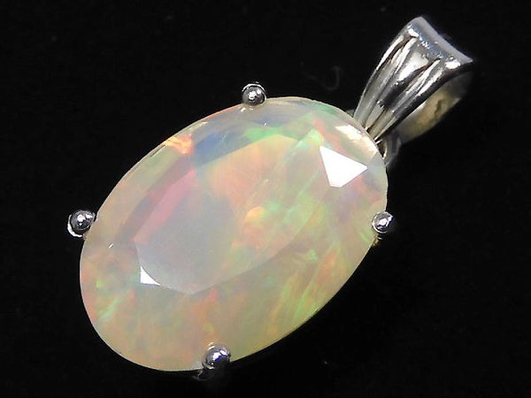 [Video][One of a kind] High Quality Opal AAA Faceted Pendant Silver925 NO.104