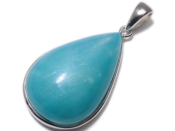 [Video][One of a kind] Amazonite Silica AA++ Pendant Silver925 NO.121