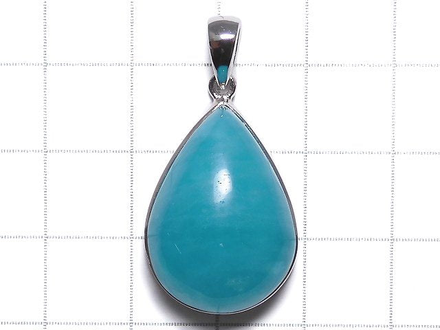 [Video][One of a kind] Amazonite Silica AA++ Pendant Silver925 NO.122