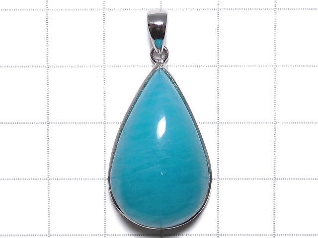 [Video][One of a kind] Amazonite Silica AA++ Pendant Silver925 NO.123