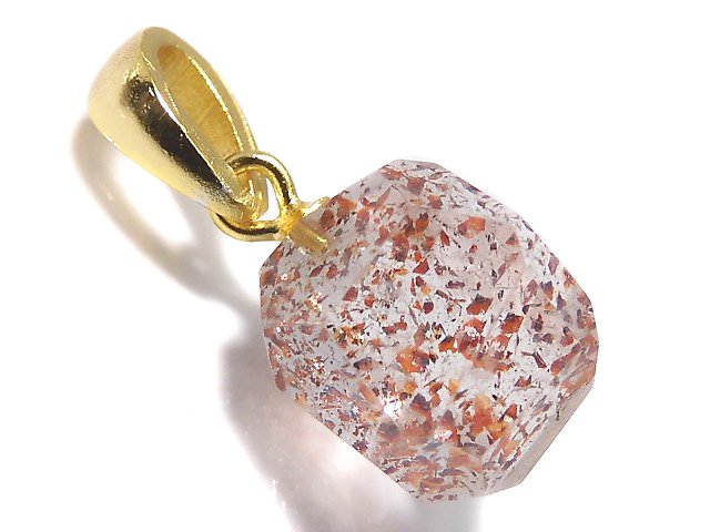 [Video][One of a kind] High Quality Lepidocrocite in Quartz AAA Pendant 18KGP NO.21