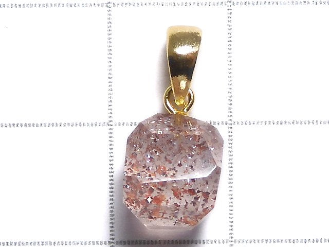 [Video][One of a kind] High Quality Lepidocrocite in Quartz AAA Pendant 18KGP NO.21