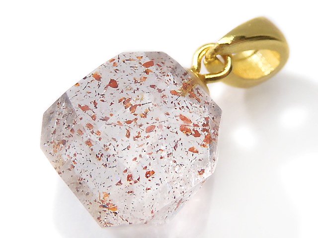 [Video][One of a kind] High Quality Lepidocrocite in Quartz AAA Pendant 18KGP NO.24