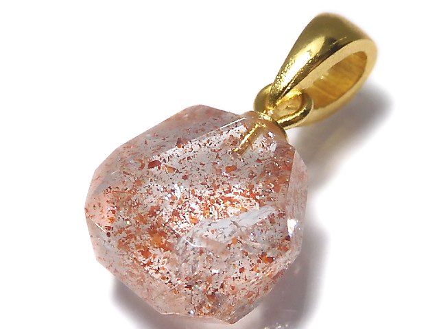 [Video][One of a kind] High Quality Lepidocrocite in Quartz AAA Pendant 18KGP NO.25