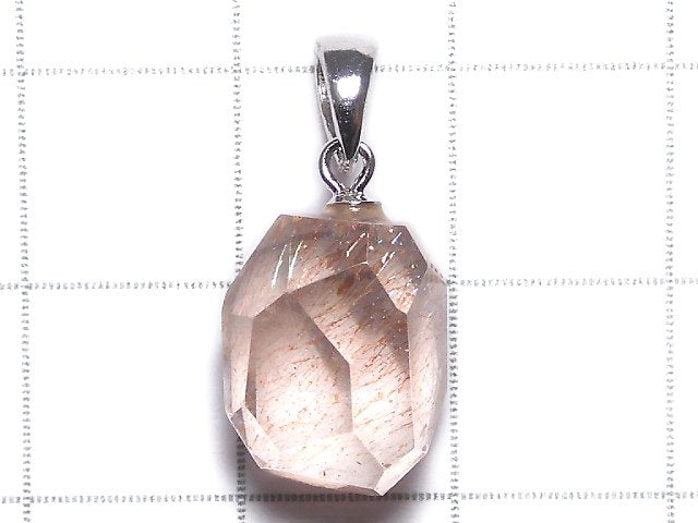 [Video][One of a kind] High Quality Lepidocrocite in Quartz AAA Pendant Silver925 NO.27