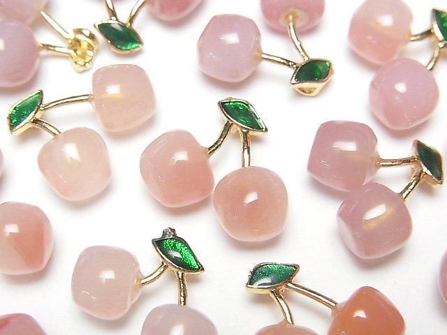 [Video] Agate Fruit Charm [Cherry] 3pcs