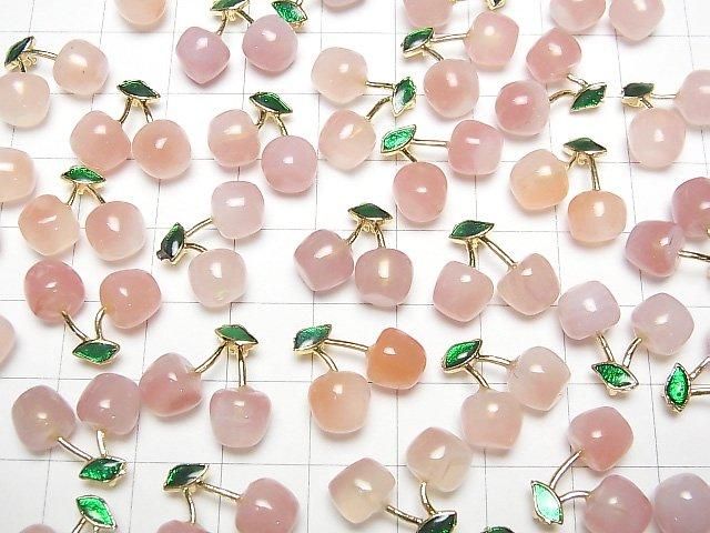 [Video] Agate Fruit Charm [Cherry] 3pcs