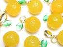 [Video] Yellow color Agate Fruit Charm [Grapefruit] 3pcs