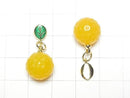 [Video] Yellow color Agate Fruit Charm [Grapefruit] 3pcs