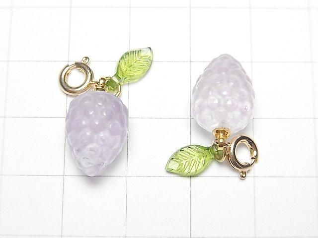 [Video]Amethyst AA++ Fruit Charm [Grape] 3pcs