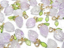 [Video]Amethyst AA++ Fruit Charm [Grape] 3pcs