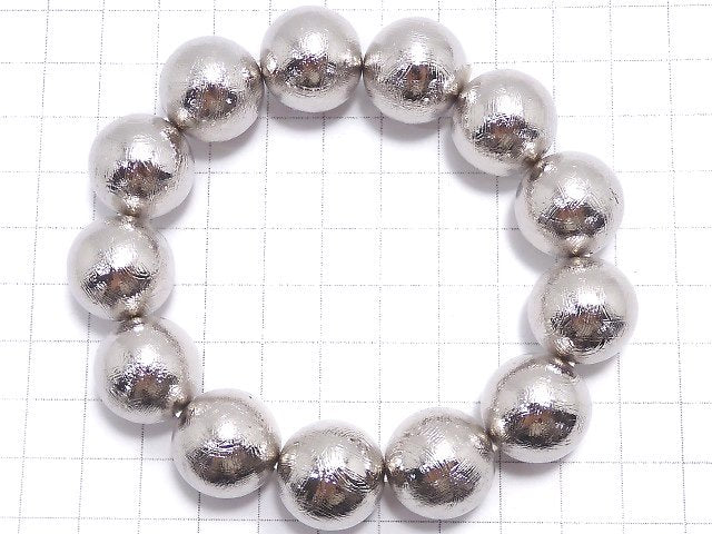 [Video][One of a kind] Meteorite (Muonionalusta) Round 18mm Bracelet NO.2