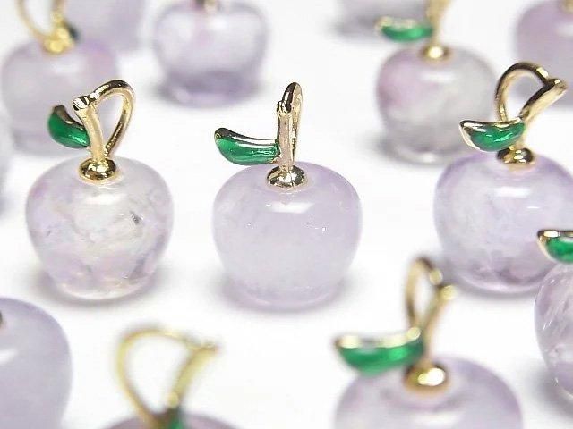 [Video]Amethyst AA++ Fruit Charm [Apple] 3pcs