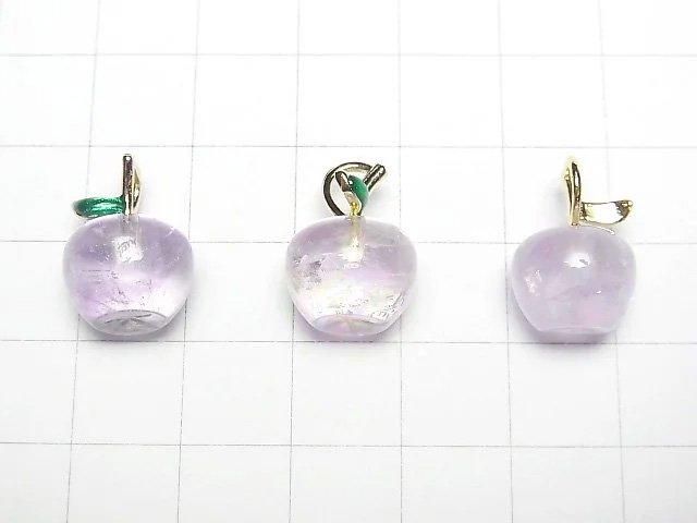 [Video]Amethyst AA++ Fruit Charm [Apple] 3pcs