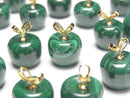 [Video]Malachite AAA Fruit Charm [Apple] 2pcs