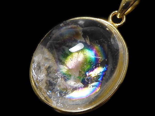 [Video][One of a kind] Iris Quartz AAA- Pendant 18KGP NO.85