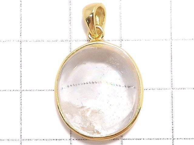 [Video][One of a kind] Iris Quartz AAA- Pendant 18KGP NO.85