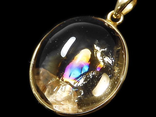 [Video][One of a kind] Iris Quartz AAA- Pendant 18KGP NO.87