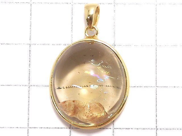 [Video][One of a kind] Iris Quartz AAA- Pendant 18KGP NO.87