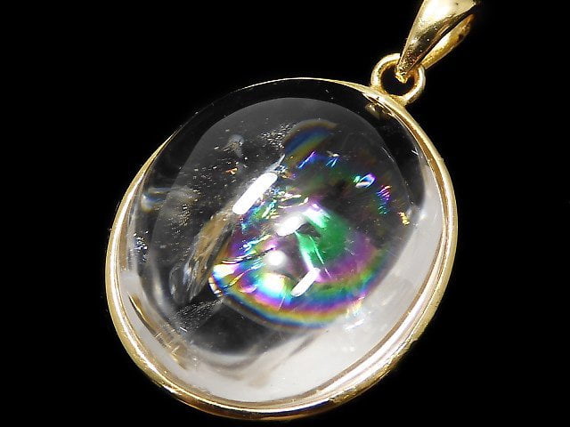 [Video][One of a kind] Iris Quartz AAA- Pendant 18KGP NO.88