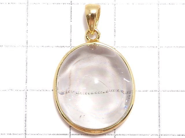 [Video][One of a kind] Iris Quartz AAA- Pendant 18KGP NO.90