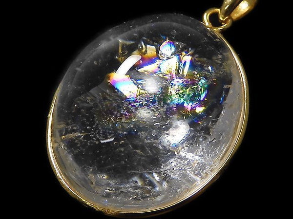 [Video][One of a kind] Iris Quartz AAA- Pendant 18KGP NO.94