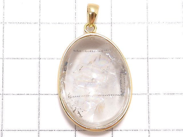 [Video][One of a kind] Iris Quartz AAA- Pendant 18KGP NO.95